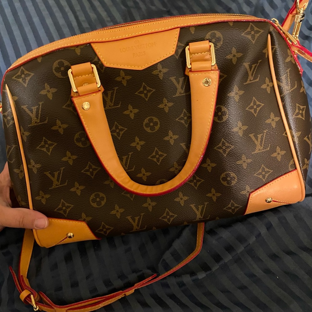 LV Brown and Tan Satchel